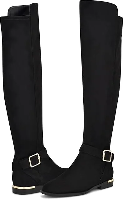Nine West Andone Women's Boots Black : 11 M, Leather/Rubber