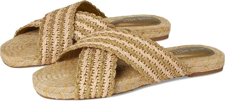 Nine West Animay Women's Dress Sandals Bronze/Natural : 11 M, Synthetic