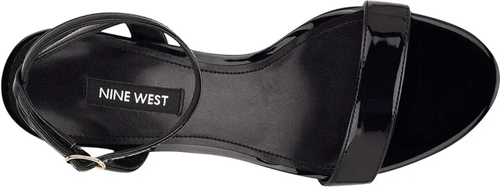 Nine West Anny Women's Sandals Black Patent : 8.5 M, Synthetic - Image 2