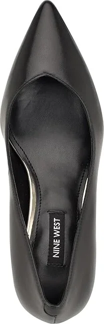 Nine West Ariella High Women's Heels Black Leather : 5 M, Faux Leather - Image 2