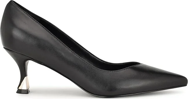 Nine West Ariella High Women's Heels Black Leather : 5 M, Faux Leather - Image 5