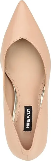 Nine West Ariella High Women's Heels Light Natural Leather : 7 M, Faux Leather - Image 5