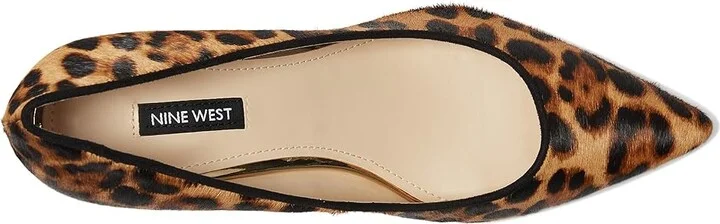 Nine West Arlene High Women's Heels Leopard : 7 M, Suede - Image 2