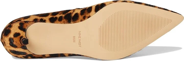 Nine West Arlene High Women's Heels Leopard : 7 M, Suede - Image 3