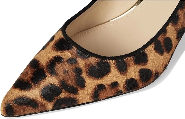 Nine West Arlene High Women's Heels Leopard : 7 M, Suede - Image 7