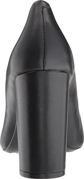 Nine West Astoria9x9 Block Heel Pump High Women's Heels Black Leather : 5.5 M - Image 5