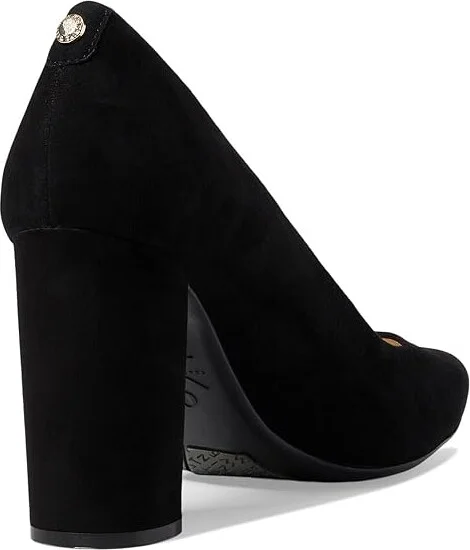 Nine West Astoria9x9 Block Heel Pump High Women's Heels Black Suede : 5 M, Leather/Suede - Image 5