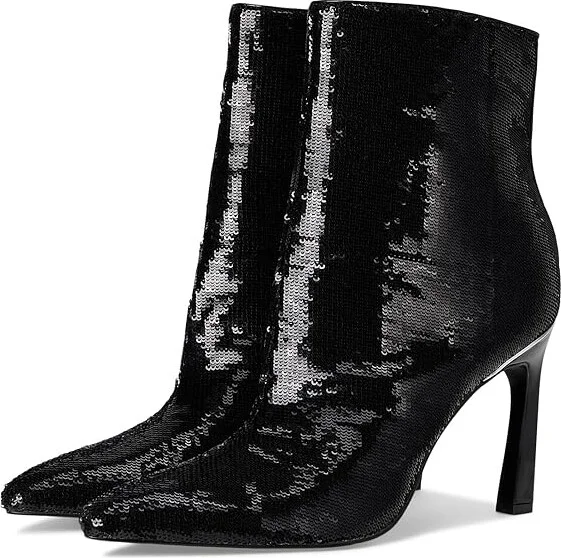 Nine West Baey Women's Boots Black Sequin : 7 M, Synthetic