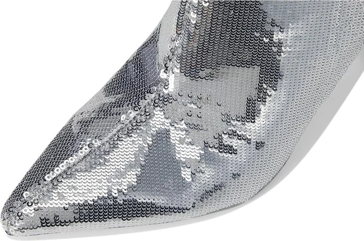 Nine West Baey Women's Boots Silver Sequin : 9 M, Synthetic - Image 2