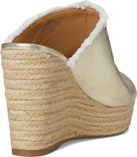 Nine West Baja Women's Dress Sandals Gold : 10 M, Canvas - Image 4