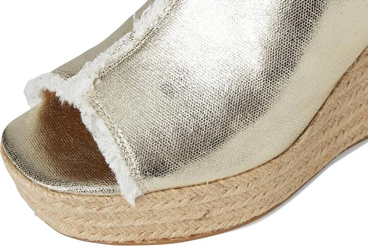Nine West Baja Women's Dress Sandals Gold : 10 M, Canvas - Image 7