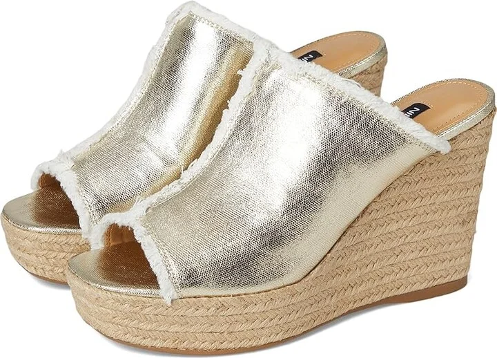 Nine West Baja Women's Dress Sandals Gold : 10 M, Canvas