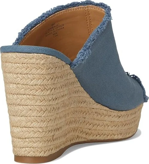 Nine West Baja Women's Dress Sandals Light Blue : 10 M, Canvas - Image 4