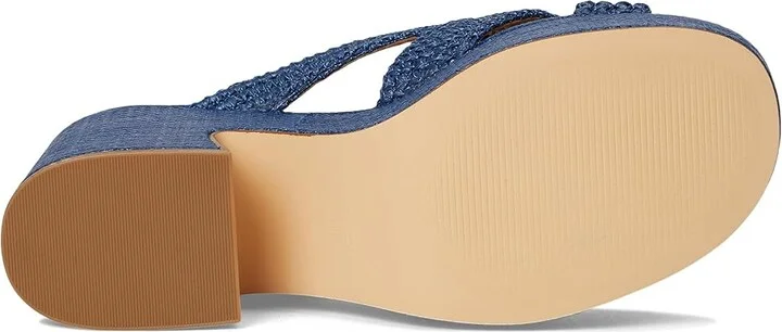 Nine West Bemay Women's Dress Sandals Blue Denim : 6 M, Rubber - Image 3