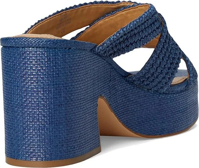 Nine West Bemay Women's Dress Sandals Blue Denim : 6 M, Rubber - Image 4