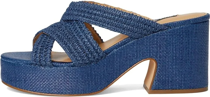 Nine West Bemay Women's Dress Sandals Blue Denim : 6 M, Rubber - Image 6