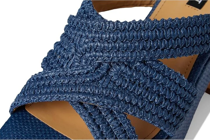 Nine West Bemay Women's Dress Sandals Blue Denim : 6 M, Rubber - Image 7