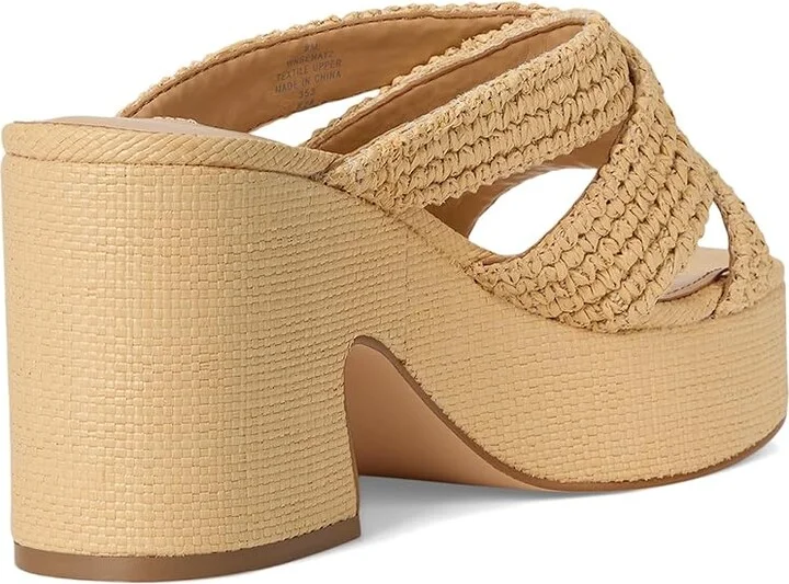 Nine West Bemay Women's Dress Sandals Light Natural : 8 M, Rubber - Image 4