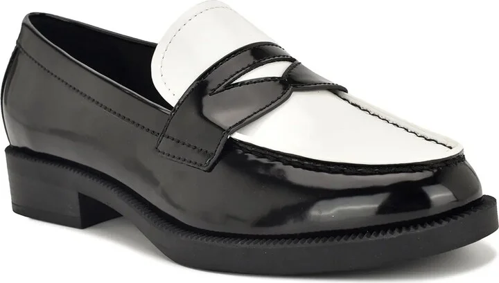 Black/White Patent Synthetic