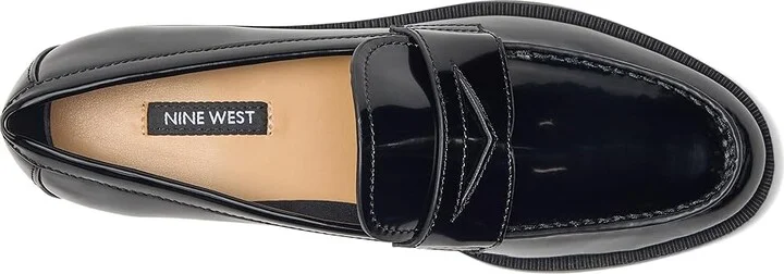 Nine West Berg Women's Flat Shoes Black Patent : 9 M, Suede - Image 2