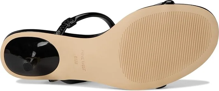 Nine West Berri Women's Dress Sandals Black Patent : 8 M, Leather - Image 3