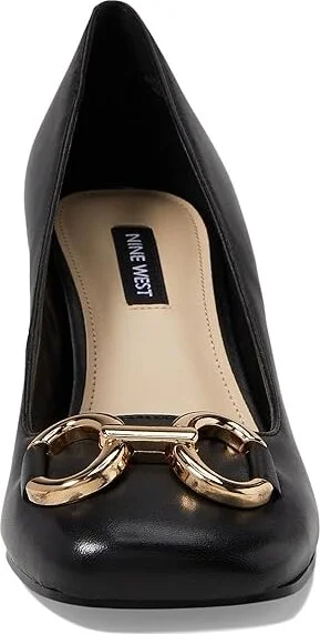 Nine West Caven High Women's Heels Black Leather : 7 M, Leather/Suede - Image 2