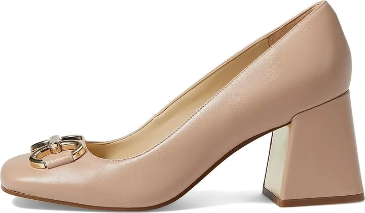 Nine West Caven High Women's Heels Light Natural Leather : 11 M, Leather/Suede - Image 5