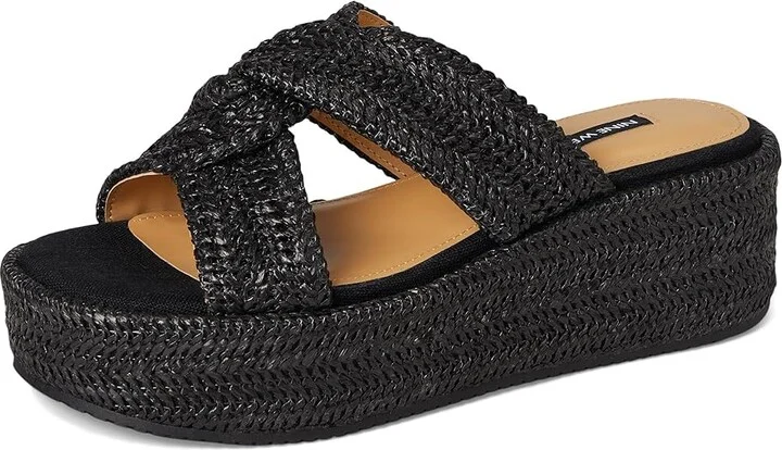 Nine West Cerry Women's Dress Sandals Black : 6 M, Synthetic - Image 5