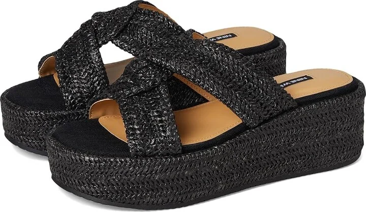 Nine West Cerry Women's Dress Sandals Black : 6 M, Synthetic