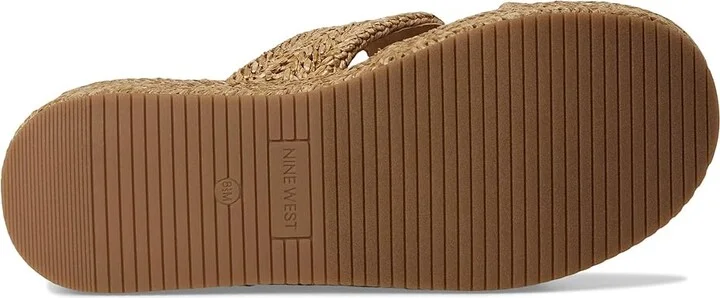 Nine West Cerry Women's Dress Sandals Light Natural : 9.5 M, Synthetic - Image 3