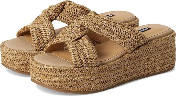 Nine West Cerry Women's Dress Sandals Light Natural : 9.5 M, Synthetic