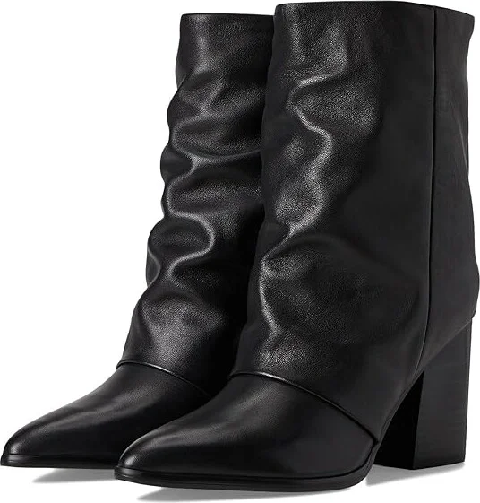Nine West Chaye Women's Boots Black Leather : 5.5 M, Leather/Rubber