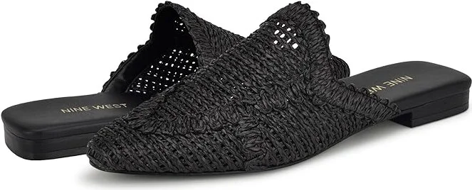 Nine West Cleigha Women's Flat Shoes Black : 7 M, Rubber