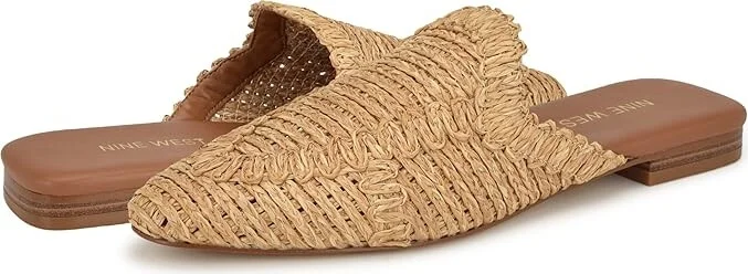 Nine West Cleigha Women's Flat Shoes Light Natural : 5.5 M, Rubber