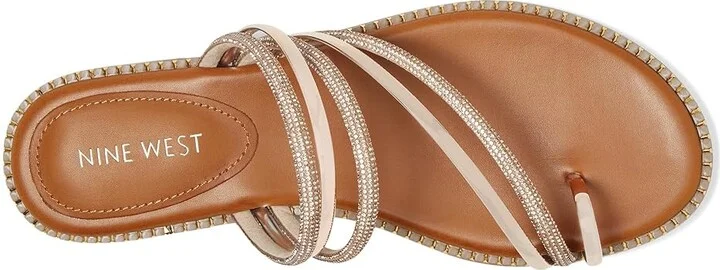 Nine West Dashin Women's Dress Sandals Light Natural : 6.5 M, Synthetic - Image 2