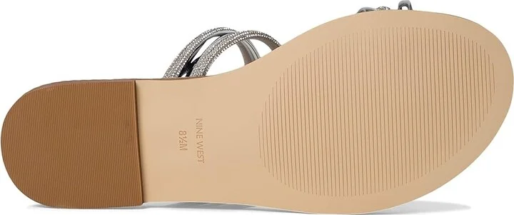 Nine West Dashin Women's Dress Sandals Silver : 9.5 M, Synthetic - Image 3