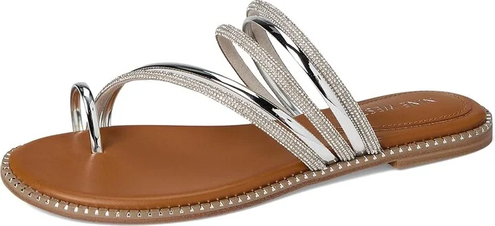 Nine West Dashin Women's Dress Sandals Silver : 9.5 M, Synthetic - Image 5