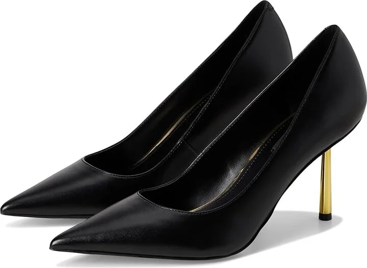 Nine West Deonne High Women's Heels Black : 5.5 M, Leather/Rubber