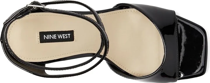 Nine West Devans Women's Dress Sandals Black Patent : 9 M, Faux Leather/Synthetic - Image 2