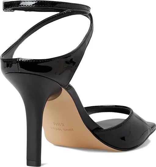 Nine West Devans Women's Dress Sandals Black Patent : 9 M, Faux Leather/Synthetic - Image 4