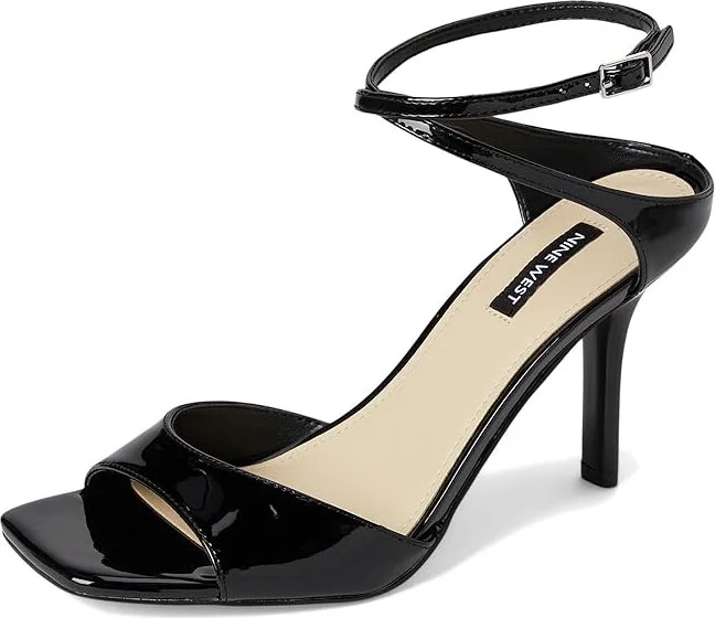 Nine West Devans Women's Dress Sandals Black Patent : 9 M, Faux Leather/Synthetic - Image 5