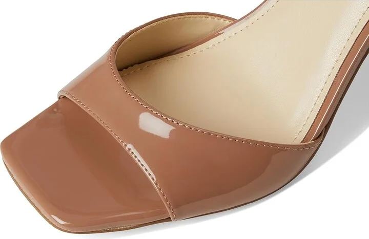Nine West Devans Women's Dress Sandals Medium Natural Patent : 9 M, Faux Leather/Synthetic - Image 7
