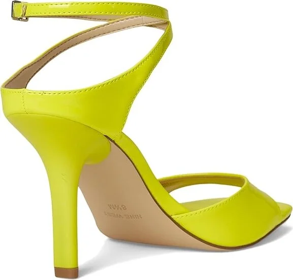 Nine West Devans Women's Dress Sandals Yellow Patent : 9 M, Faux Leather/Synthetic - Image 4