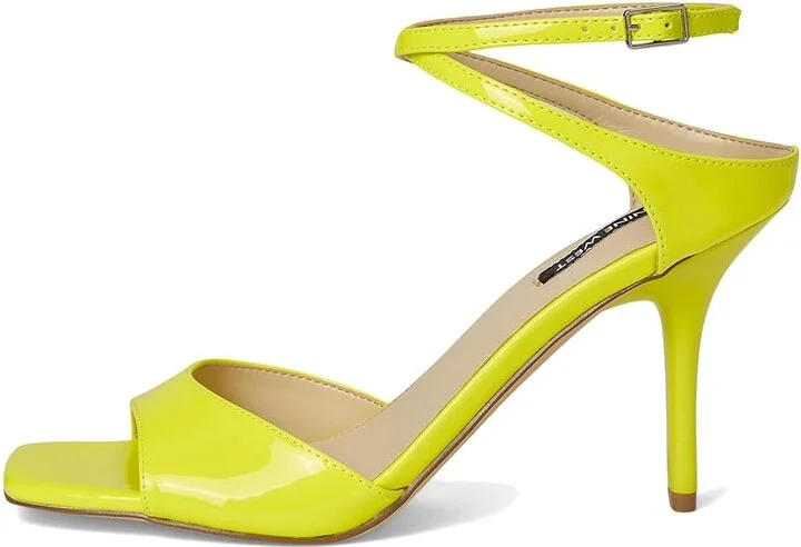 Nine West Devans Women's Dress Sandals Yellow Patent : 9 M, Faux Leather/Synthetic - Image 6