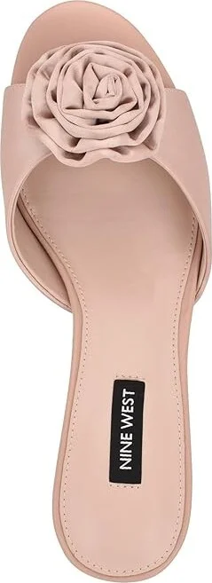 Nine West Dhalia Women's Sandals Light Pink Satin : 7 M, Rubber/Synthetic - Image 2