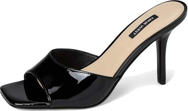 Nine West Disko Women's Dress Sandals Black Patent : 8 M, Synthetic - Image 5