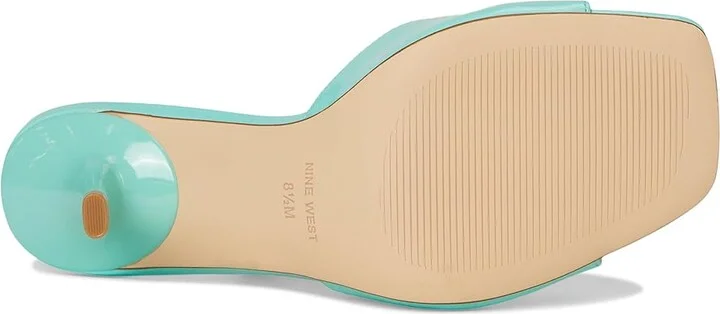 Nine West Disko Women's Dress Sandals Light Blue Patent : 7.5 M, Synthetic - Image 3