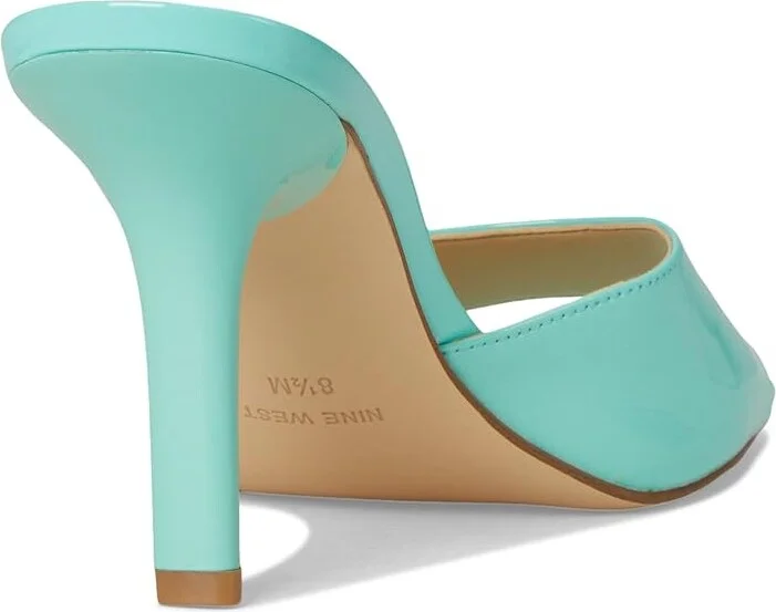 Nine West Disko Women's Dress Sandals Light Blue Patent : 7.5 M, Synthetic - Image 4