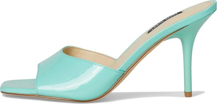 Nine West Disko Women's Dress Sandals Light Blue Patent : 7.5 M, Synthetic - Image 6