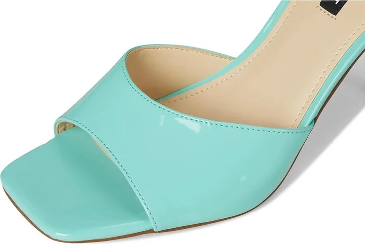 Nine West Disko Women's Dress Sandals Light Blue Patent : 7.5 M, Synthetic - Image 7